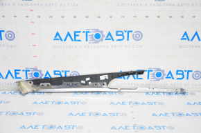 Molding door trim card rear right Porsche Panamera 10-16 chrome with carbon, worn