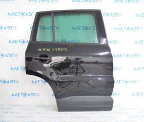 Door assembly rear right VW Tiguan 12-17 black LC9X, butts