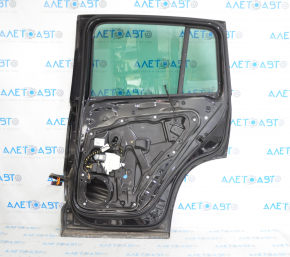 Door assembly rear right VW Tiguan 12-17 black LC9X, butts