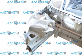 Tesla Model 3 18 front right quarter on body, white PPSW, dent on threshold