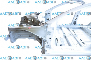 Tesla Model 3 18 front left quarter panel - on body, white PPSW, bump on threshold