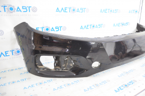Front bumper bare VW Tiguan 12-17 rest, black LC9X, pressed, break fastening