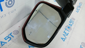 Side mirror left Chevrolet Volt 16- 6 pins, red, BSM, heated, scratches on mirror element