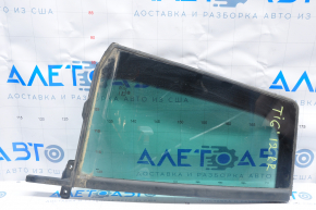 Door glass triangle rear right VW Tiguan 09-17 green tint, broken fastener