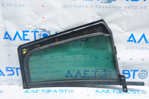Door glass triangle rear right VW Tiguan 09-17 green tint, broken fastener