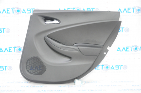 Door trim card rear right Chevrolet Volt 16- black, rubber armrest, scratches