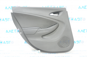 Door trim card rear left Chevrolet Volt 16- black, rubber armrest, scratches