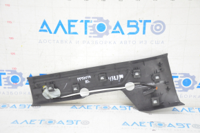 Door sill trim rear left Porsche Panamera 10-16 black, complete with insert, carbon, GTS with backlight, scratches