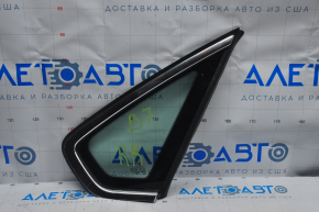 Window blind glass rear right VW Passat b7 12-15 USA chrome, scratches on chrome