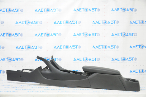 Console center armrest and cup holders Chevrolet Volt 16- black, blue stitching, for rear row heating, scratches