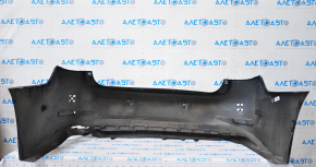 Bare rear bumper Lexus ES300h 13-18 for parking sensors, blue, torn, dented, fracture is strong