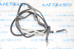 Positive battery cable through the entire body of Porsche Panamera 12-16