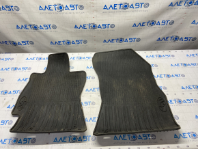 Set of floor mats for Subaru Outback 15-19 rubber, black
