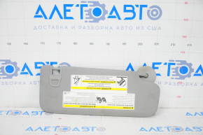 Left visor Chevrolet Equinox 18-21 gray with backlight, without hook, for cleaning
