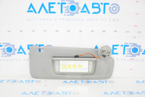 Right visor Chevrolet Equinox 18-21 gray with backlight, without hook, for cleaning