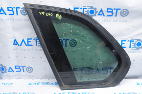 Window blind glass rear left BMW X5 E70 07-13 dark, green tint, scratches