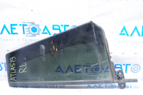 Door glass triangle rear left VW Atlas 18 - green tint, broken fastener
