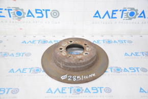 Brake disc rear right Hyundai Sonata 11-15 285/10mm rusty