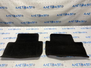 Set of floor mats for Mitsubishi Outlander 14-21 black cloth, dry cleanable