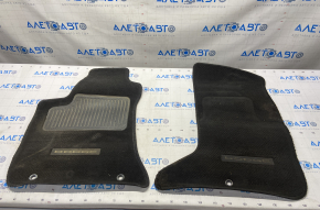 Dodge Challenger 09 interior mats set - black cloth, dry cleanable