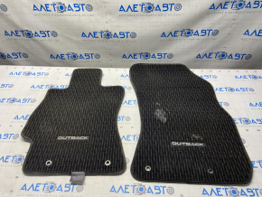 Set of floor mats for Subaru Outback 15-19, cloth, black, dry-cleanable
