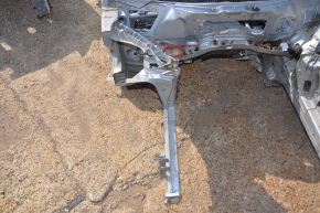 Front right quarter Porsche Panamera 14-16 on the body, silver