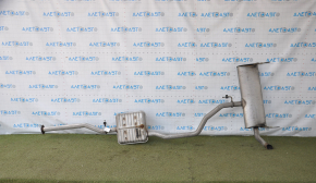 Exhaust line middle part with rear barrel Chevrolet Equinox 18-22 LYX FWD is flattened
