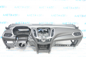 Torpedo front panel with AIRBAG Chevrolet Equinox 18-19 black, scratches
