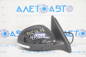 Side mirror right VW Tiguan 09-17 6 pins, turn signal, heated, black