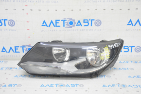 Headlight front left VW Tiguan 12-17 rest, halogen, sand, peeled varnish