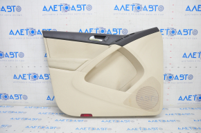 Front left door panel for VW Tiguan 09-17, beige with beige leather insert, leather armrest