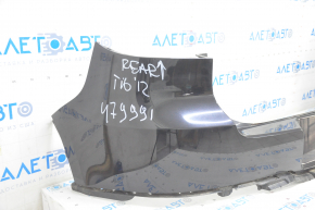 Rear bumper bare VW Tiguan 12-17 rest, upper part, black