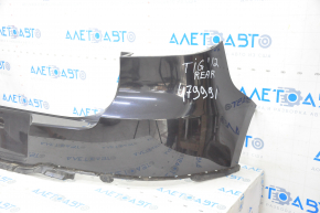 Rear bumper bare VW Tiguan 12-17 rest, upper part, black
