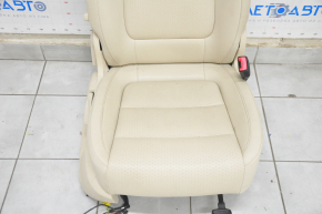 Passenger seat VW Tiguan 09-17 with airbag, manual, leather beige