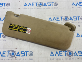 Left visor Lexus ES350 07-12 beige, for cleaning, without hook
