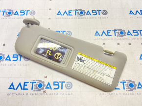 Left visor Lexus ES300h ES350 13-18 gray, for cleaning, without hook