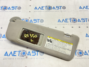 Left visor Lexus ES350 07-12 gray, for cleaning, without hook