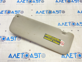 Right visor Lexus ES350 07-12 gray, for cleaning, without hook