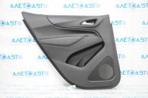 Door trim card rear left Chevrolet Equinox 18-21 black, armrest leather, scratches