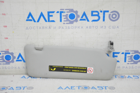 Left sun visor for Audi Q5 8R 09-12, gray, without hook