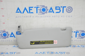 Right sun visor for Audi Q5 8R 09-12, gray, without hook