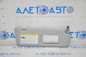 Right sun visor for Audi Q5 8R 09-12, gray, without hook