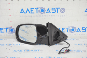 Side mirror left Audi Q5 8R 09-17 15 pins, auto-folding, turn signal, heating, auto-dimming, black, scale on mirror element