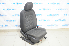 Chevrolet Equinox 18-21 passenger seat without airbag, manual, black cloth, for cleaning, burnt