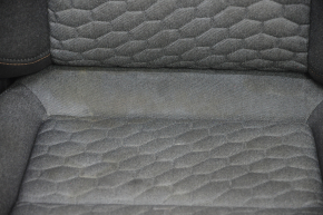 Chevrolet Equinox 18-21 passenger seat without airbag, manual, black cloth, for cleaning, burnt