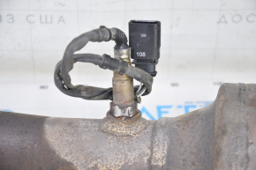 Intake pipe with catalytic converters VW Tiguan 09-17 with lambda probe, mesh is torn