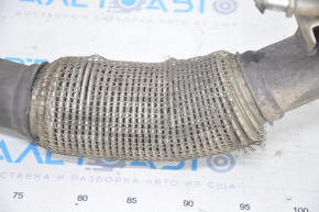 Intake pipe with catalytic converters VW Tiguan 09-17 with lambda probe, mesh is torn