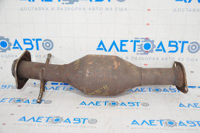 The exhaust pipe, the middle part with the catalytic converter, Lexus RX350 10-15 is crushed.