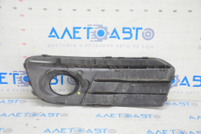 Lower grille of the front bumper right Audi Q5 8R 13-17 rest, matt+glossy chrome, under fog lights, type 2, sand