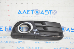 Lower grille of the front bumper right Audi Q5 8R 13-17 rest, matt+glossy chrome, under fog lights, type 2, sand